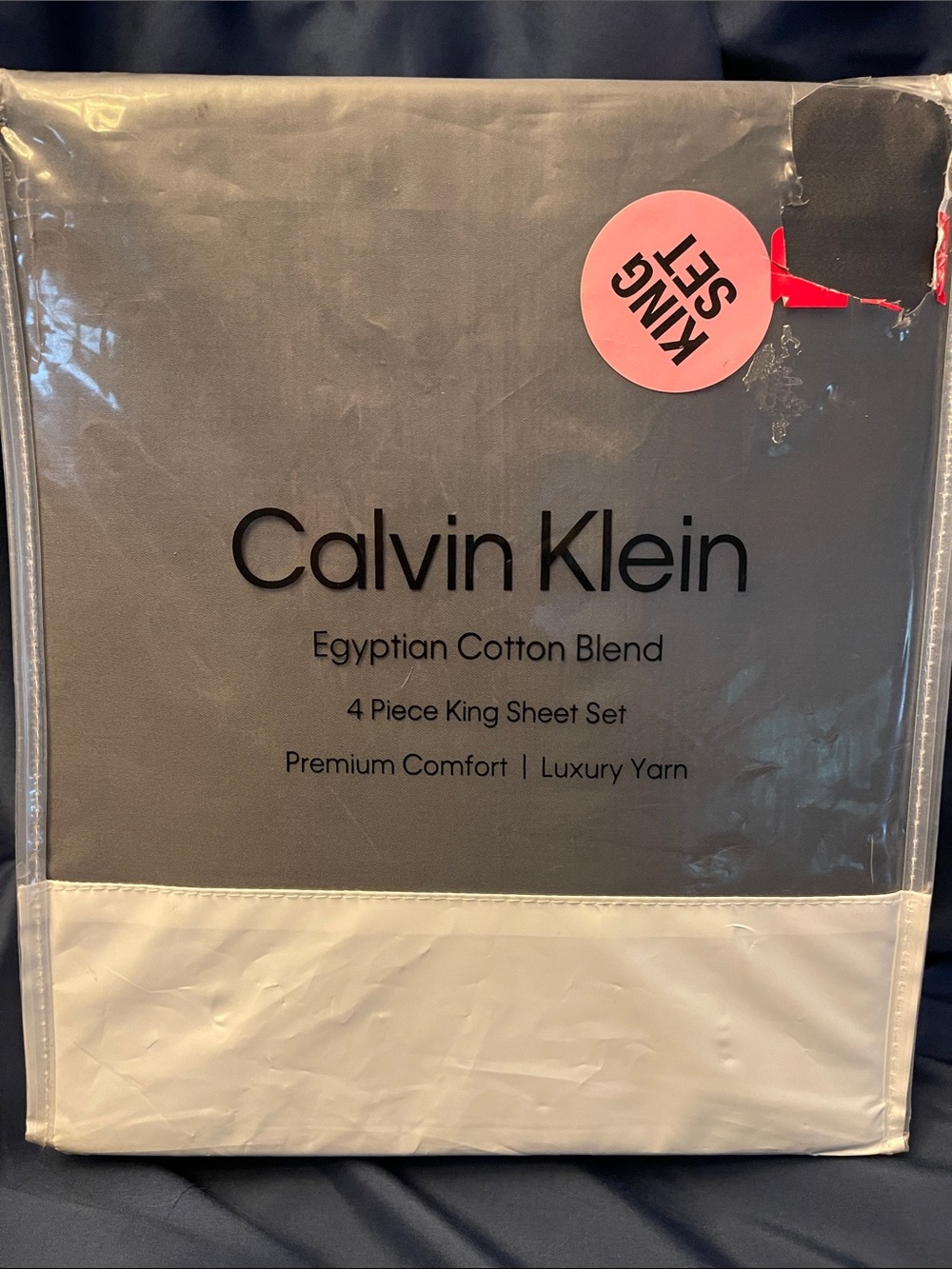 Calvin Klein King Sheet Set - Gray